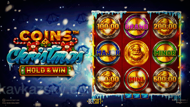 Механика слота Coins of Christmas — Hold&Win